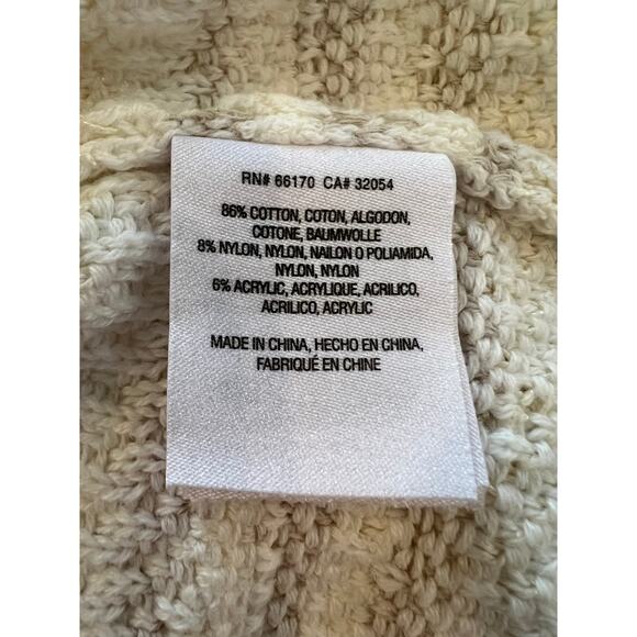 Anthropologie Moth Open Front Cropped Cardigan sweater Off White S - Picture 8 of 9